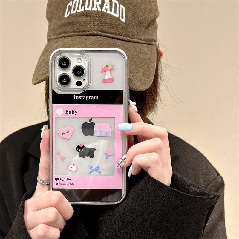 Charming Insta Feed Cute Puppy Case For iPhone