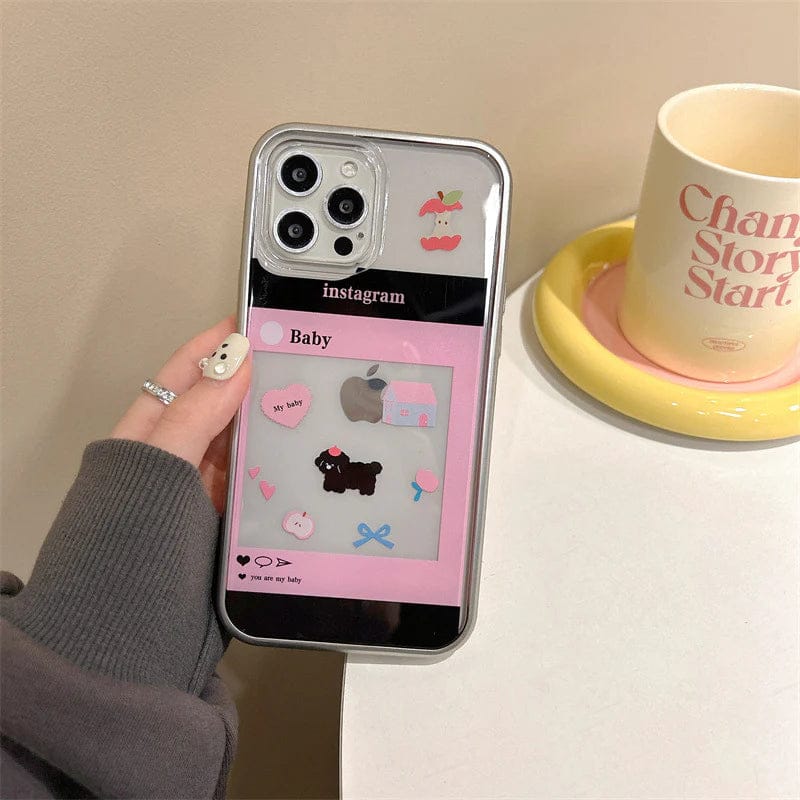 Charming Insta Feed Cute Puppy Case For iPhone