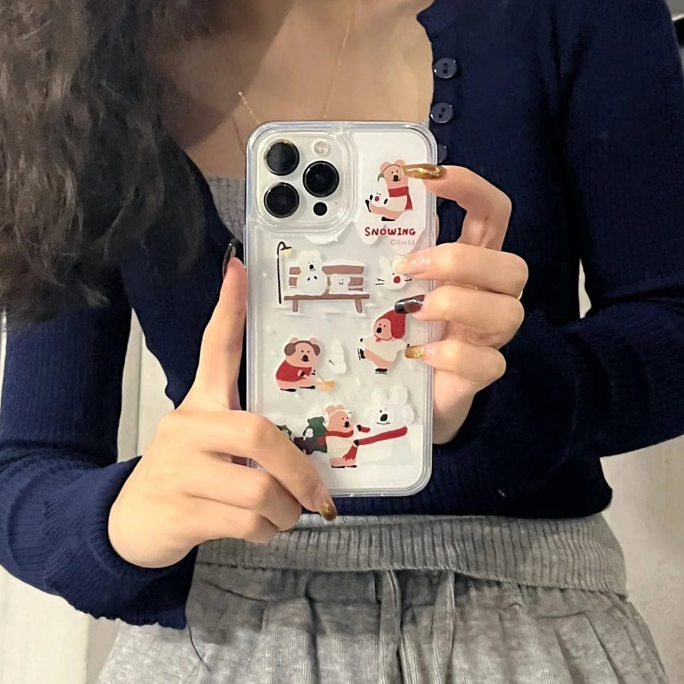 Cartoon Snow Burst Fantasy Case For iPhone