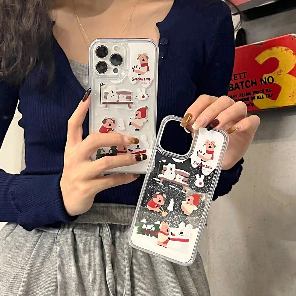 Cartoon Snow Burst Fantasy Case For iPhone
