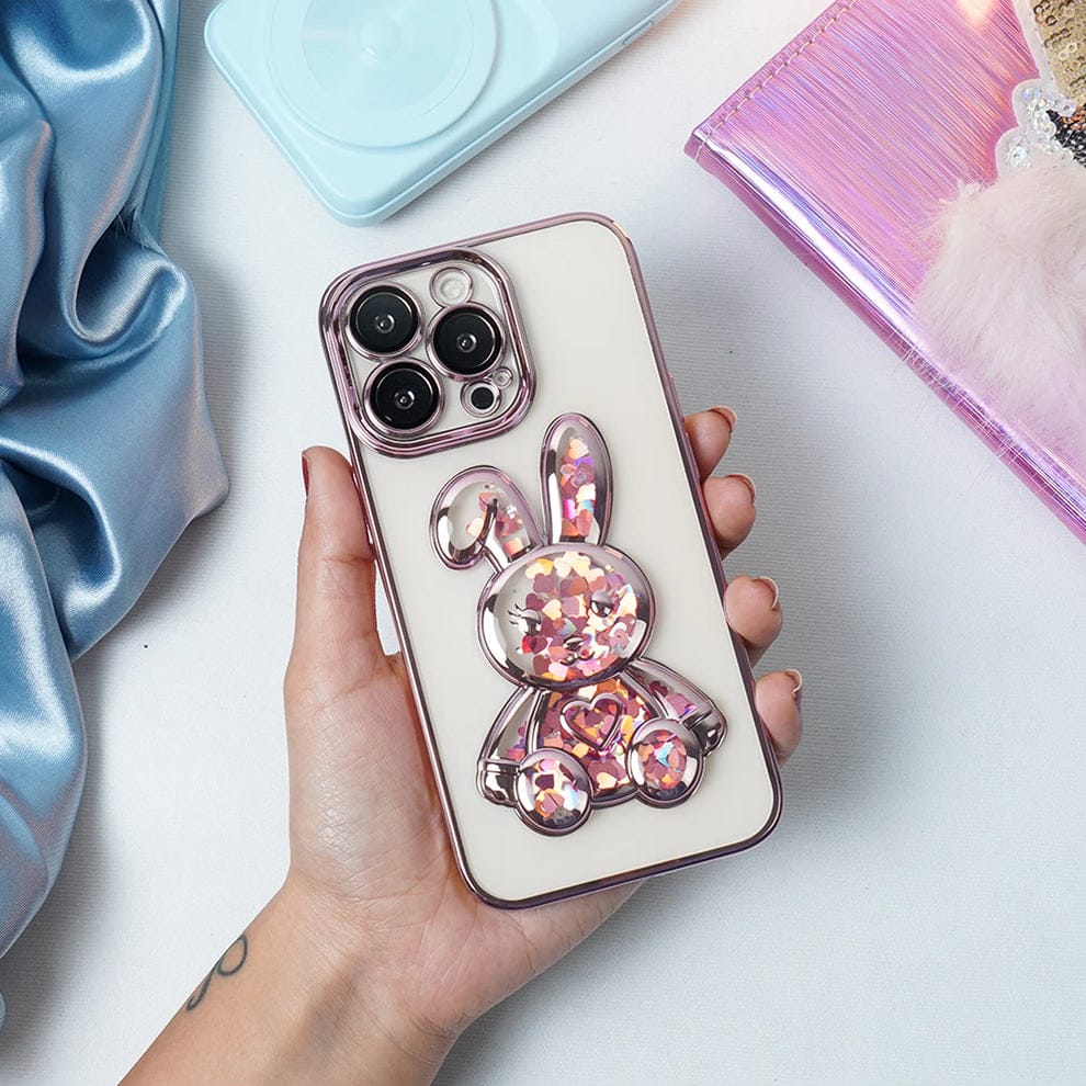 Transparent 3D Bear Protective Case For iPhone