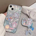 Sparkling Starry Pup Glimmer Case With AirPods Pro Case For iPhone