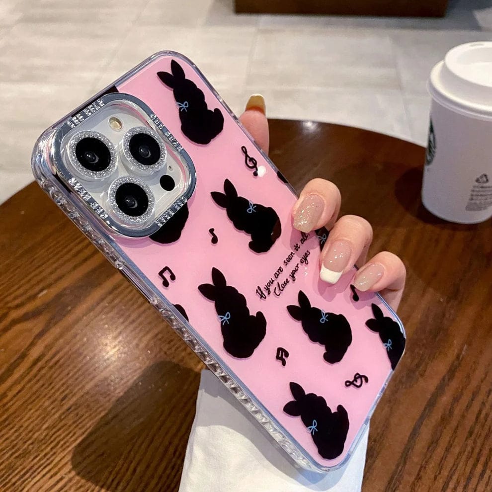 Playful Cartoon Bunny Phone Case For iPhone