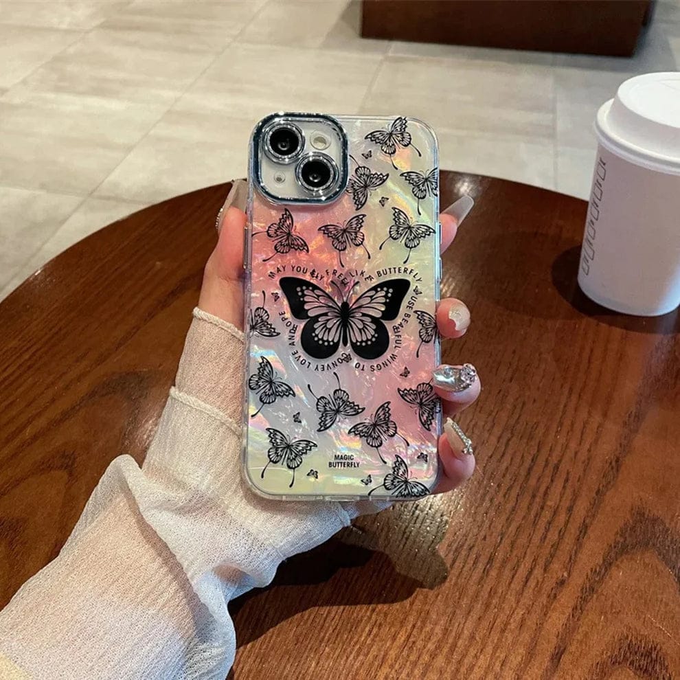 Mystical Chromatic Wings Phone Case For iPhone