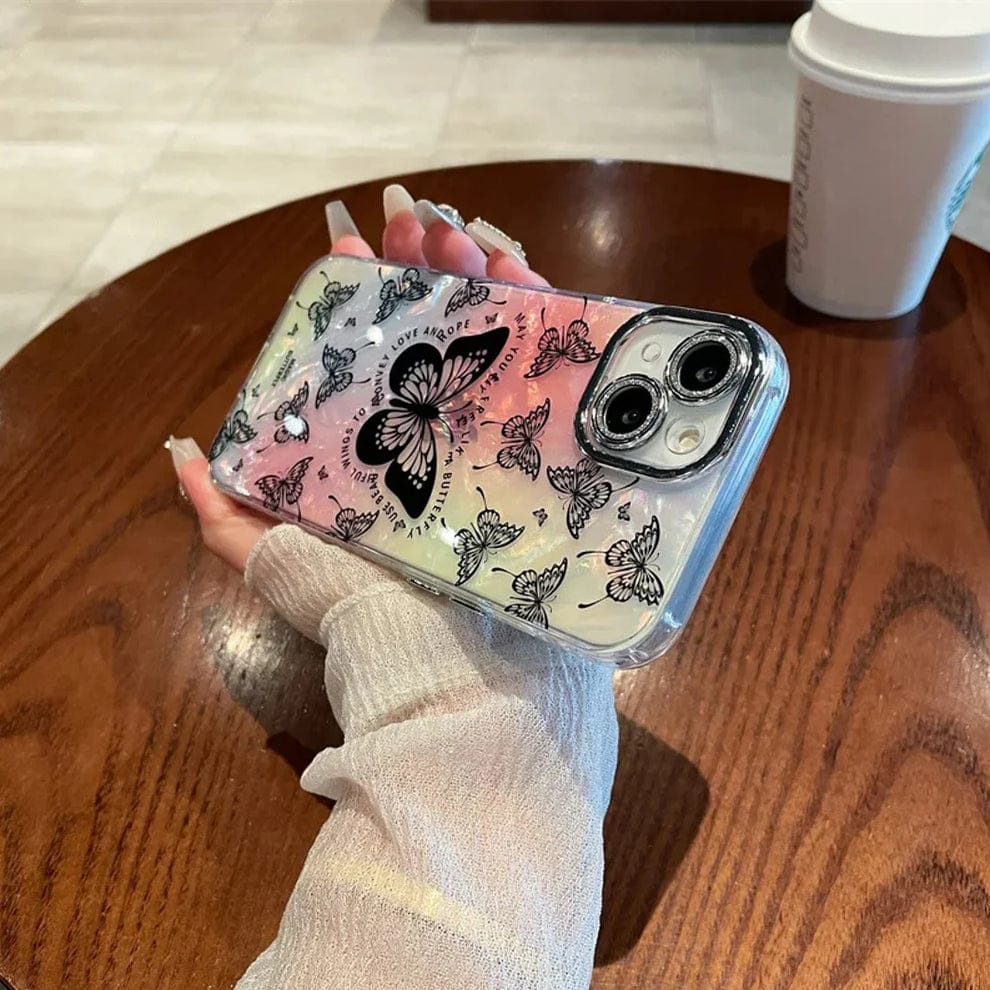 Mystical Chromatic Wings Phone Case For iPhone