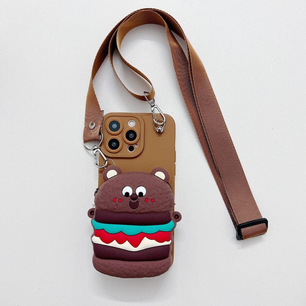 Lovely Cartoon Wallet Phone Case For iPhone
