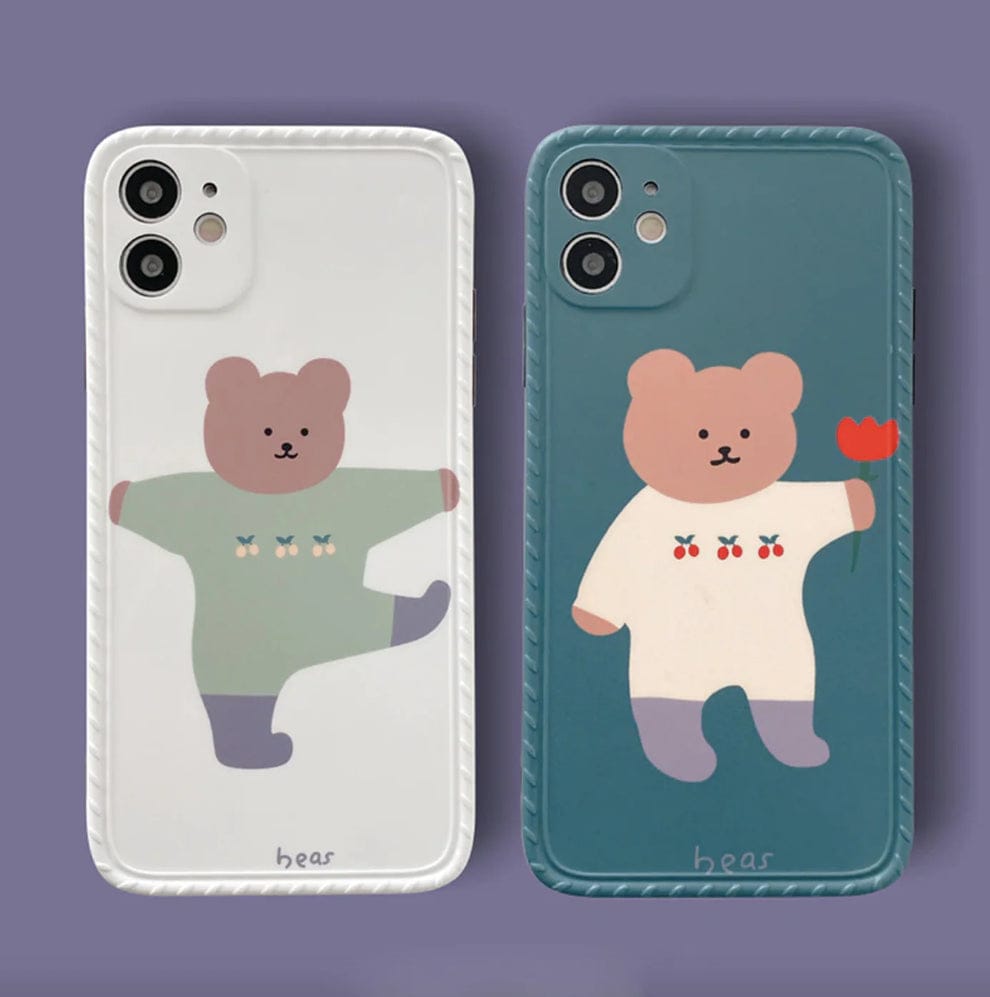 Korean Dancing Teddy Bear Case For iPhone