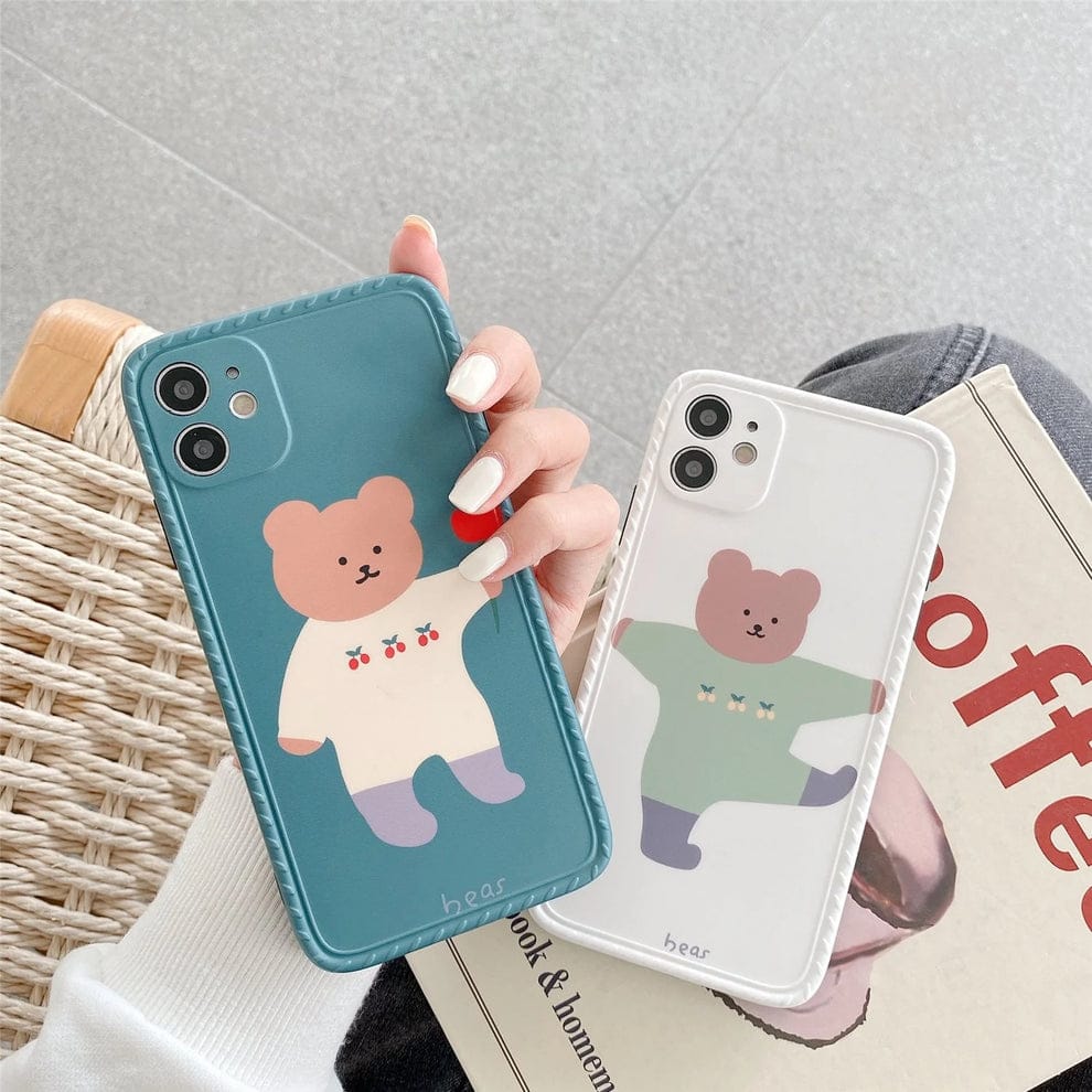 Korean Dancing Teddy Bear Case For iPhone