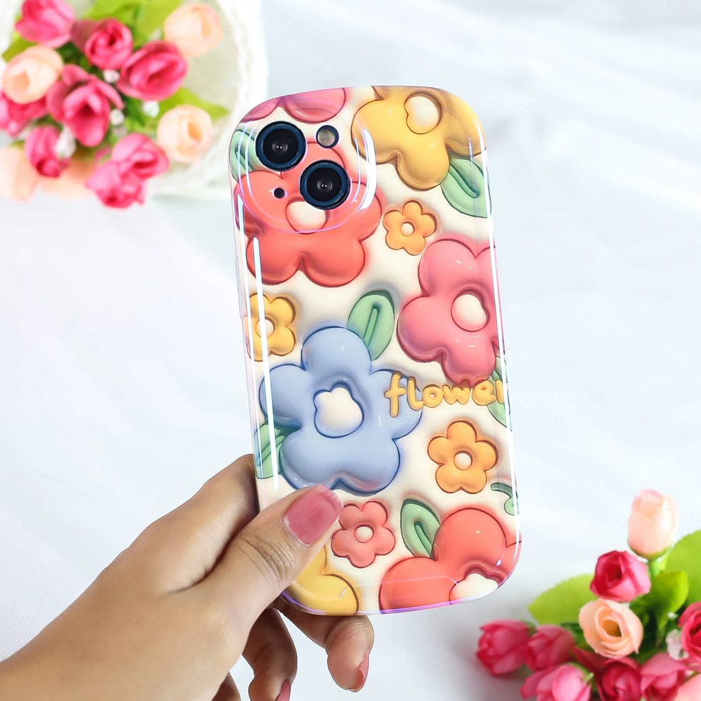 Glossy Rivel Blossom Case For iPhone