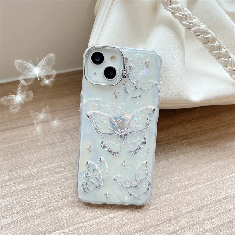 Fantasy Feather Yarn Butterfly Case For iPhone