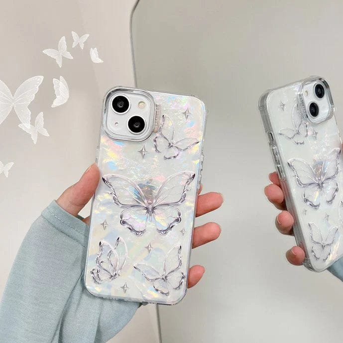 Fantasy Feather Yarn Butterfly Case For iPhone