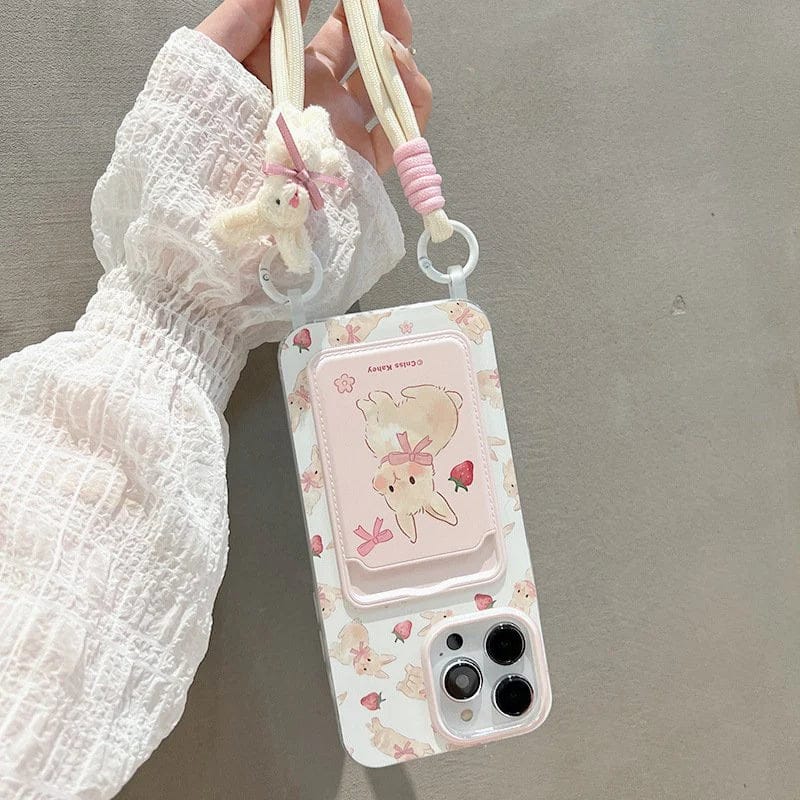 Delight Berry Cute Bunny Bliss Case For iPhone