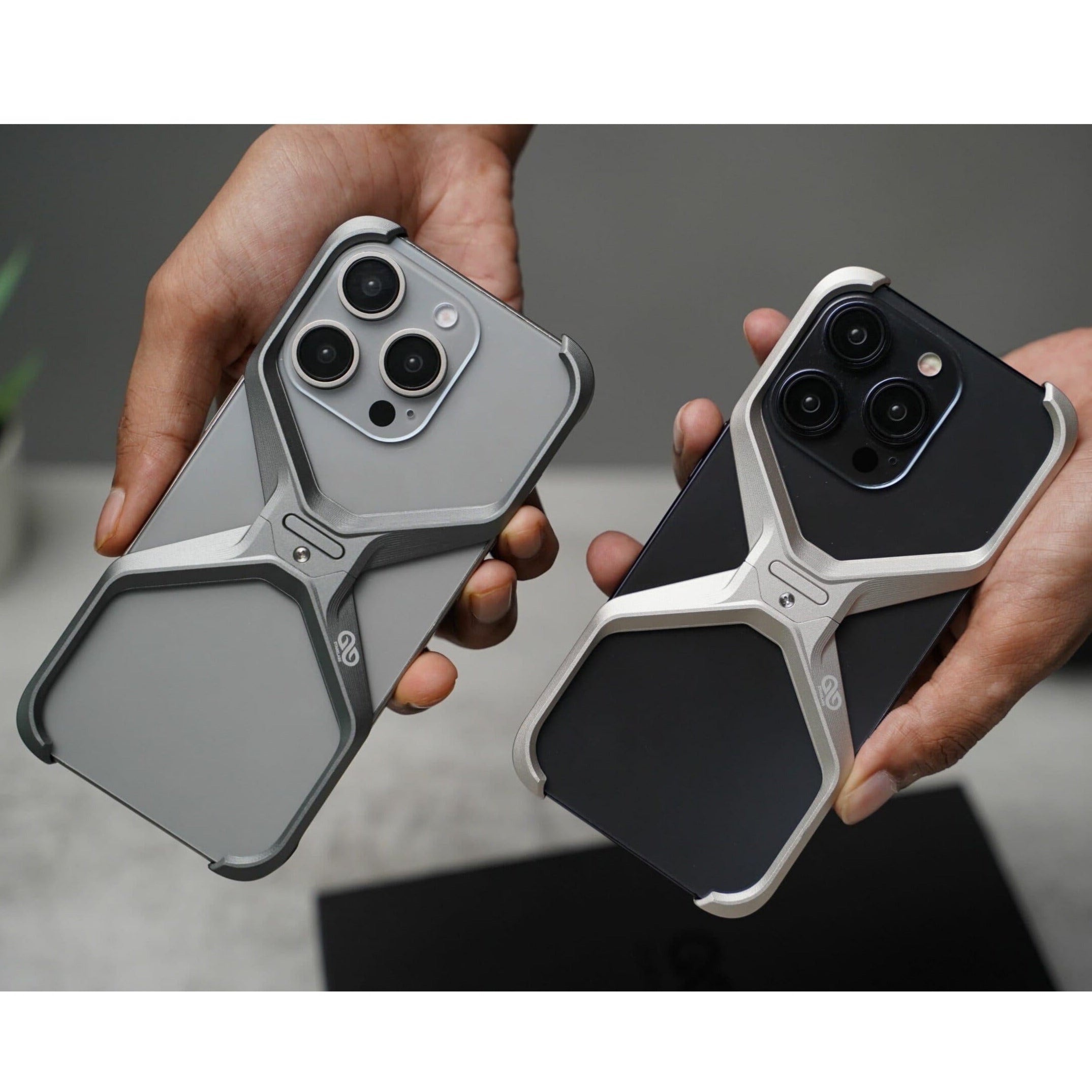 Anti-Fingerprint Titanium XBumper Metal Case for iPhone